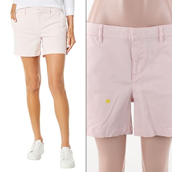 Tommy Hilfiger Women's 5 Inch Chino Shorts in Pink - Picture 1 of 6